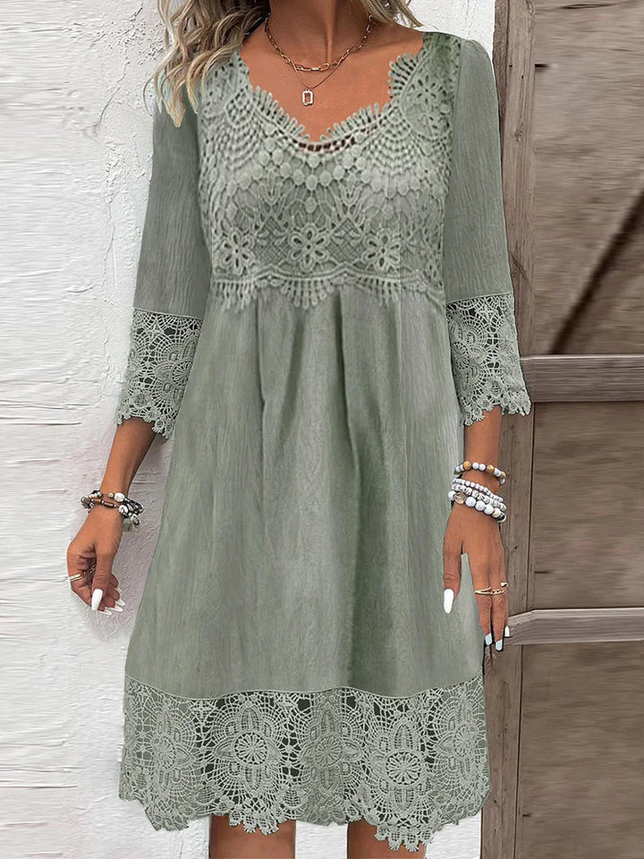 Sage™ | Timeless Lace Midi Dress