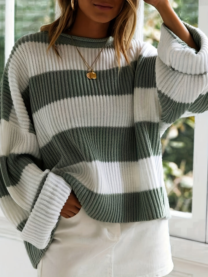 Isla™ | Cozy Striped Knit Sweater