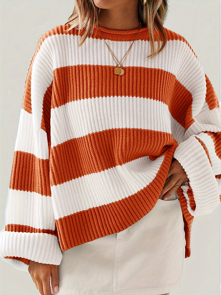 Isla™ | Cozy Striped Knit Sweater