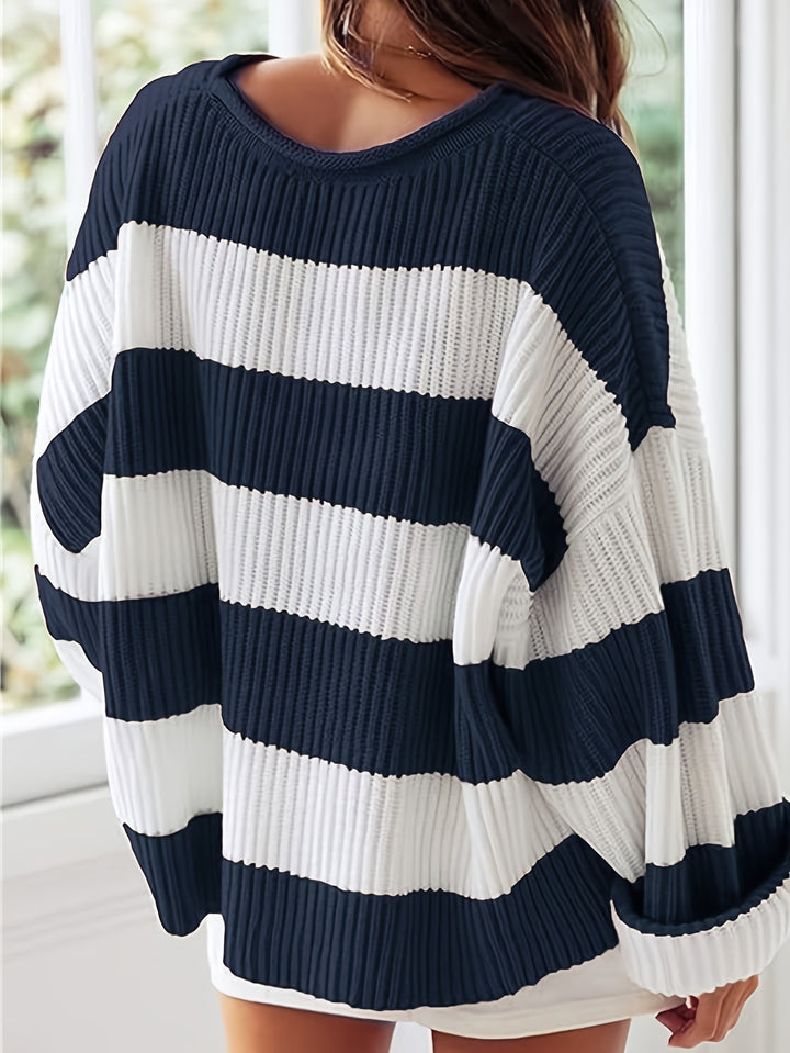 Isla™ | Cozy Striped Knit Sweater