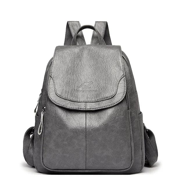 Eda - Anti-theft backpack made of leather