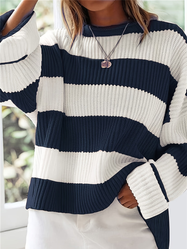 Isla™ | Cozy Striped Knit Sweater