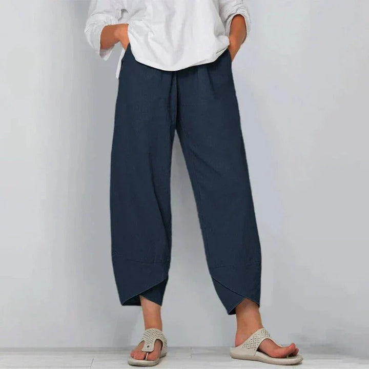 Natalie | Chic Cotton & Linen Trousers