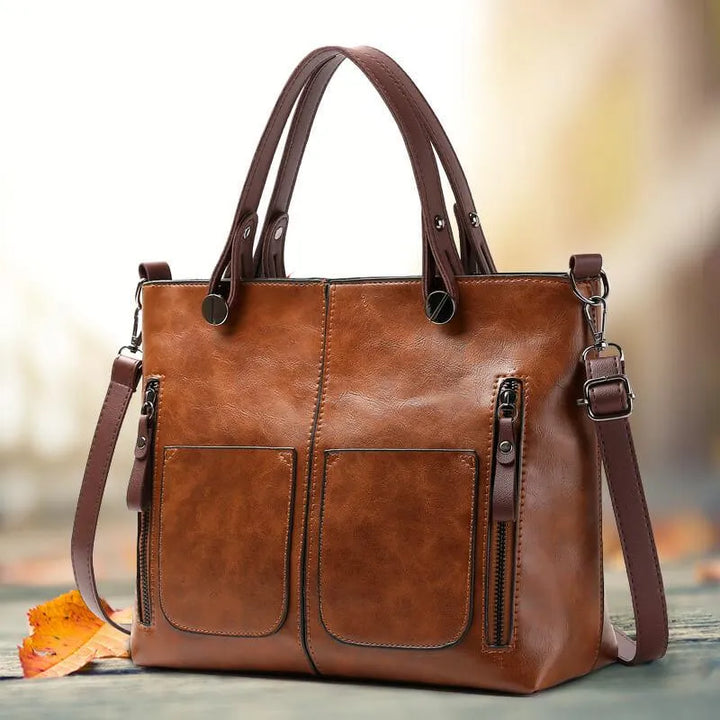 Lily Melbourne Wendy - Timeless leather shoulder bag for elegant style and durability