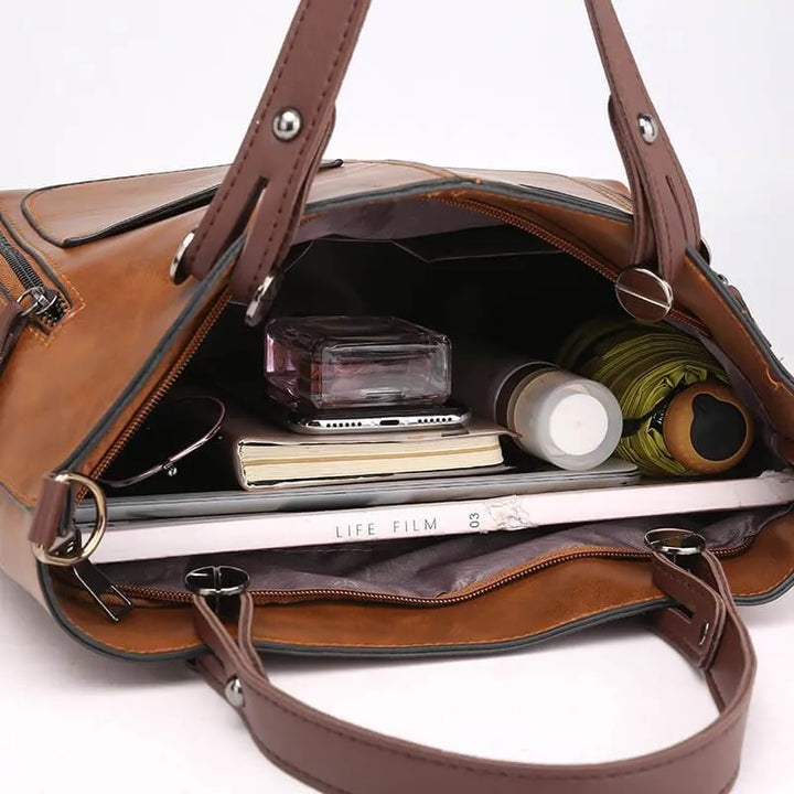 Lily Melbourne Wendy - Timeless leather shoulder bag for elegant style and durability