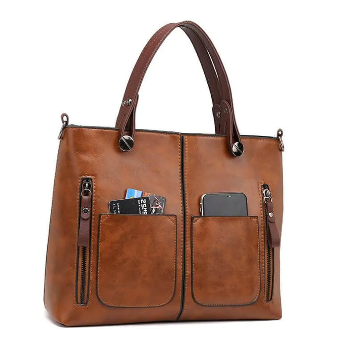 Lily Melbourne Wendy - Timeless leather shoulder bag for elegant style and durability