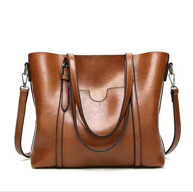 LOUISA - Leather Tote Bag - Elle Melbourne