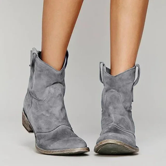 Destiny Vintage Cowboy Ankle Boots