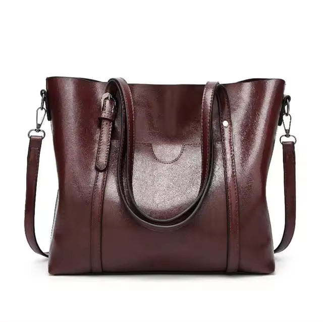 LOUISA - Leather Tote Bag - Elle Melbourne