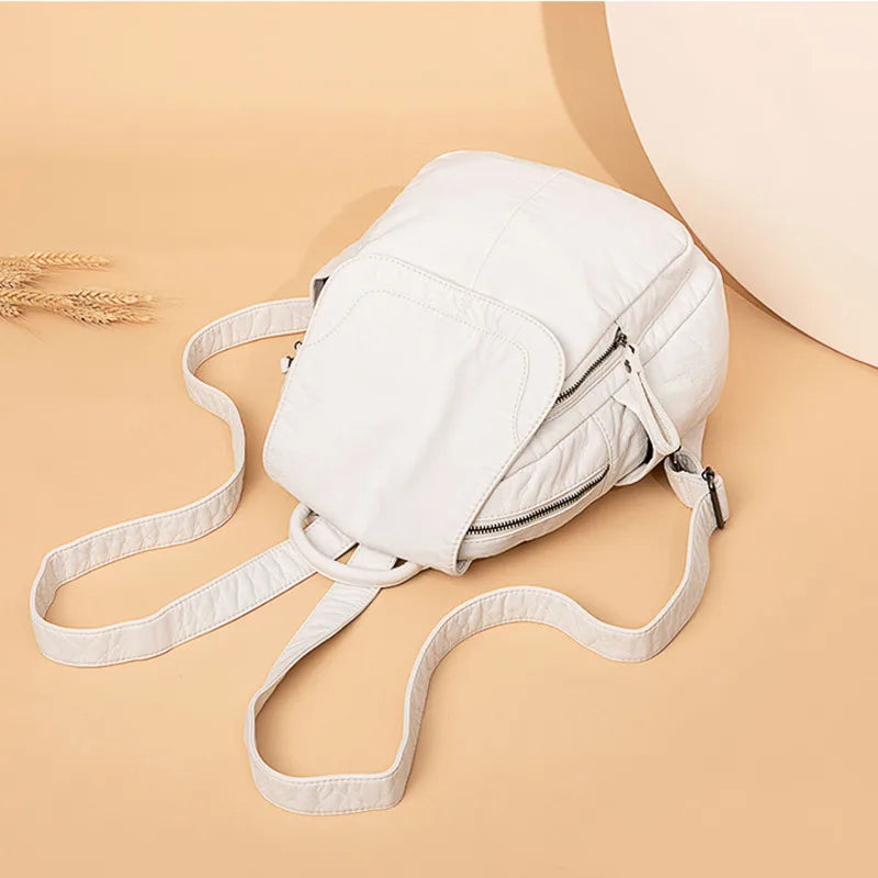 Small Leather Backpack for Women