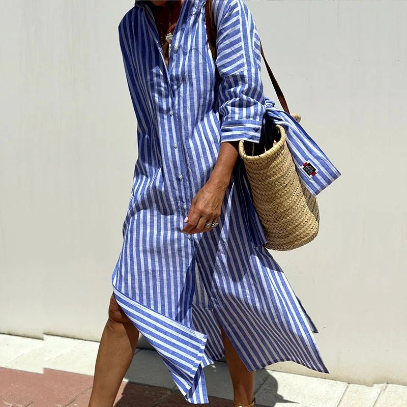 Sophie - Summer Dress with Elegant Stripes