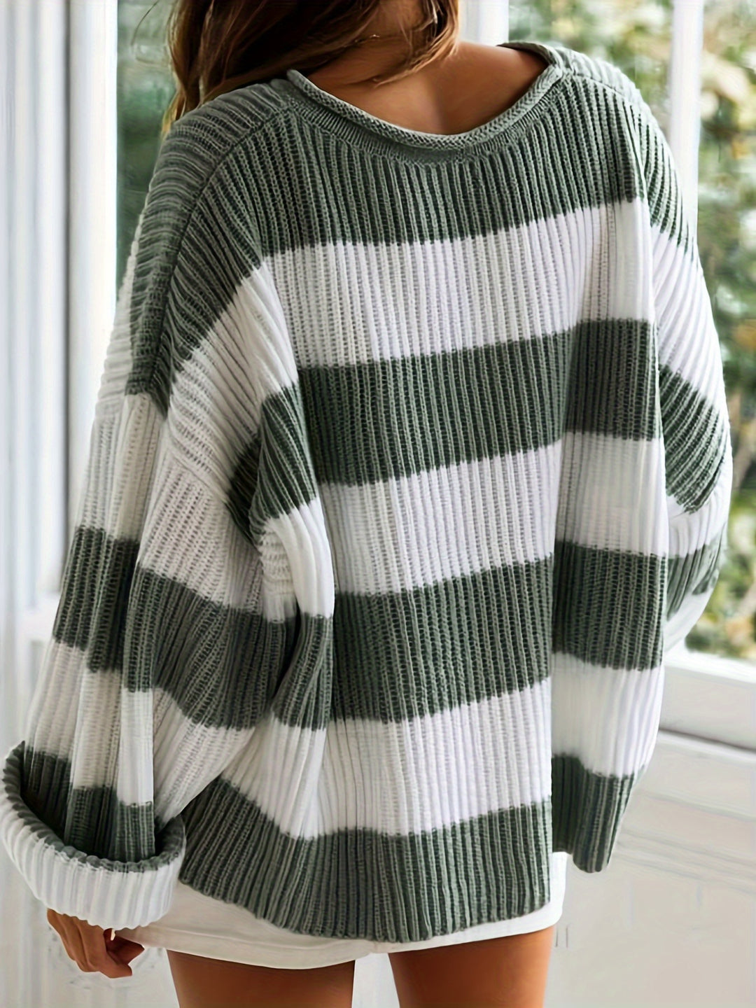 Isla™ | Cozy Striped Knit Sweater