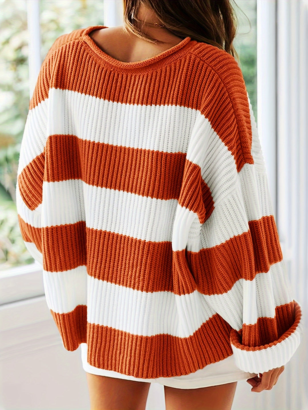 Isla™ | Cozy Striped Knit Sweater