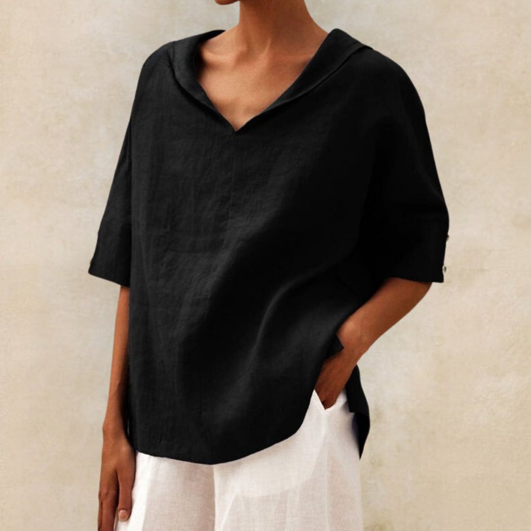 Adelaide™ | Women's Casual Linen V-Neck Shirt