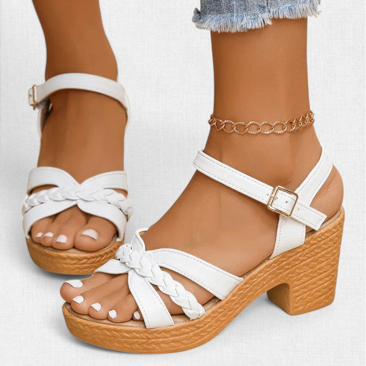 Sadie™ | Trendy Supportive Mid-Heel Platform Sandals