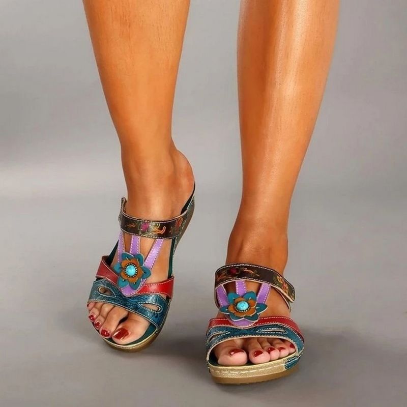 Kelly™  | Trendy Multicolour Supportive Sandals