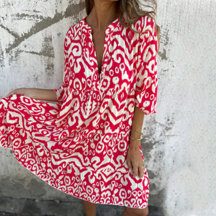 Skyla |  Printed  Sleeve Dress