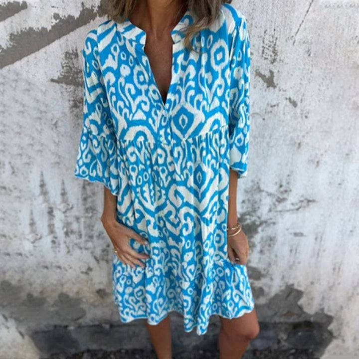 Skyla |  Printed  Sleeve Dress